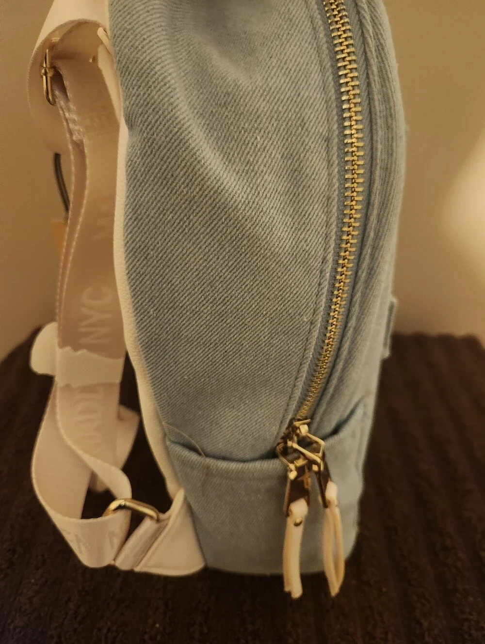 Madden NYC NWT Light Blue Denim Mini Backpack